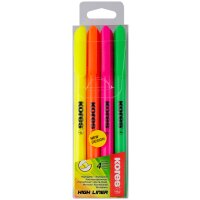 Kores Textmarker-Pen, Keilspitze: 0,5 - 3,5 mm, 4er Etui