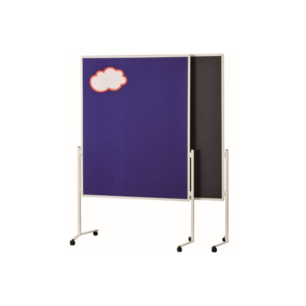 MAGNETOPLAN Moderatorentafel Filz grau 2111101 starr 1200x1500mm