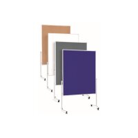 MAGNETOPLAN Moderatorentafel Filz grau 2111101 starr 1200x1500mm