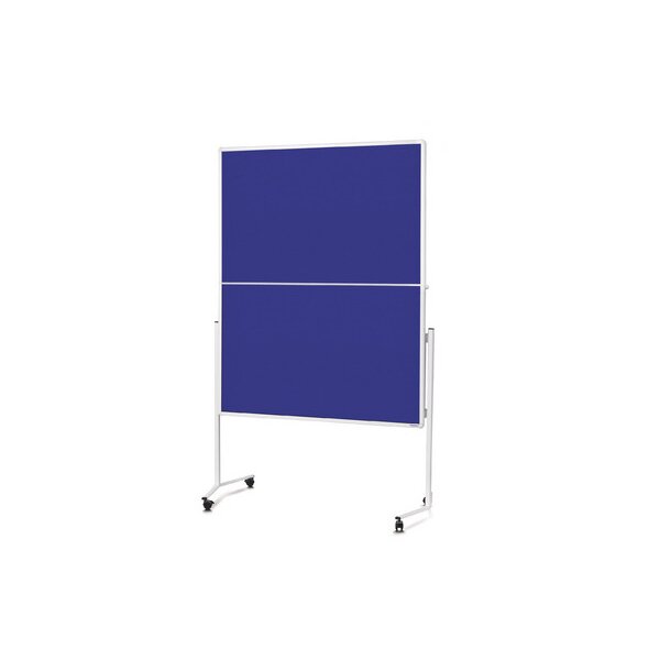 MAGNETOPLAN Moderatorentafel Filz blau 2111303 klappbar 1200x1500mm