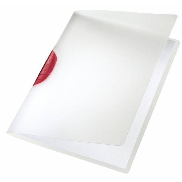 LEITZ Klemmhefter ColorClip, DIN A4, PP, roter Clip