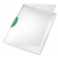 LEITZ Chemise à clip ColorClip, A4, en PP, clip vert