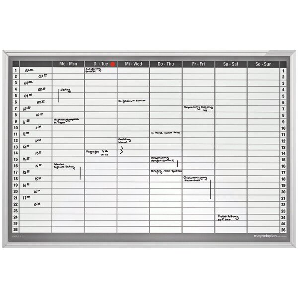 MAGNETOPLAN Planificateur Semaines CC 1249107S allemand 920x625mm
