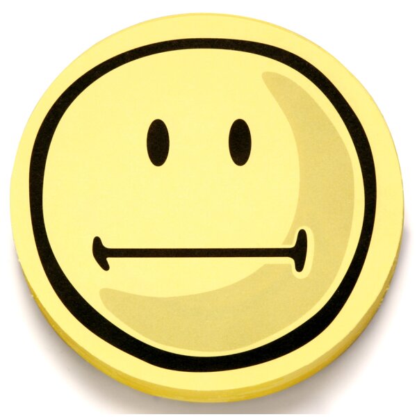 magnetoplan Bewertungssymbole Smilies neutral, rund