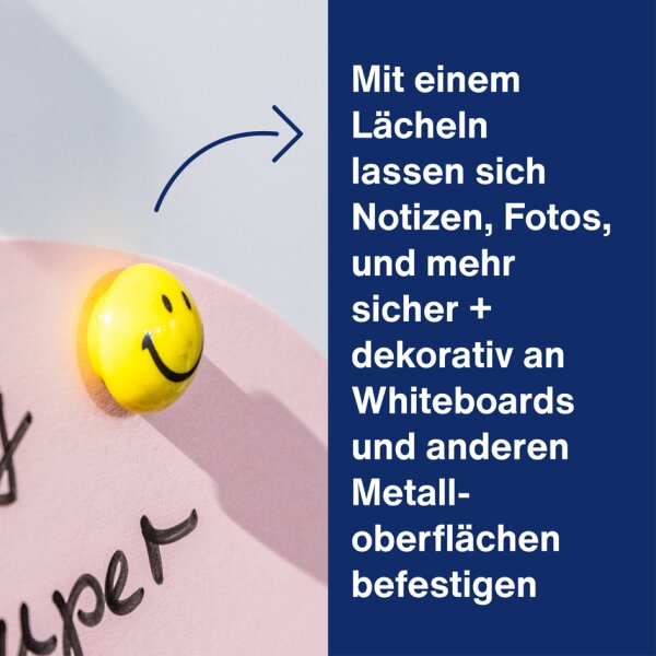 magnetoplan Haftmagnet "Smiley", Durchmesser: 20 mm