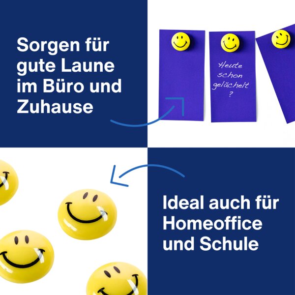 magnetoplan Haftmagnet "Smiley", Durchmesser: 20 mm
