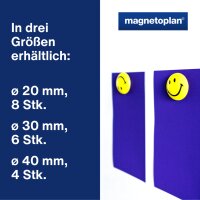 magnetoplan Haftmagnet "Smiley", Durchmesser:...