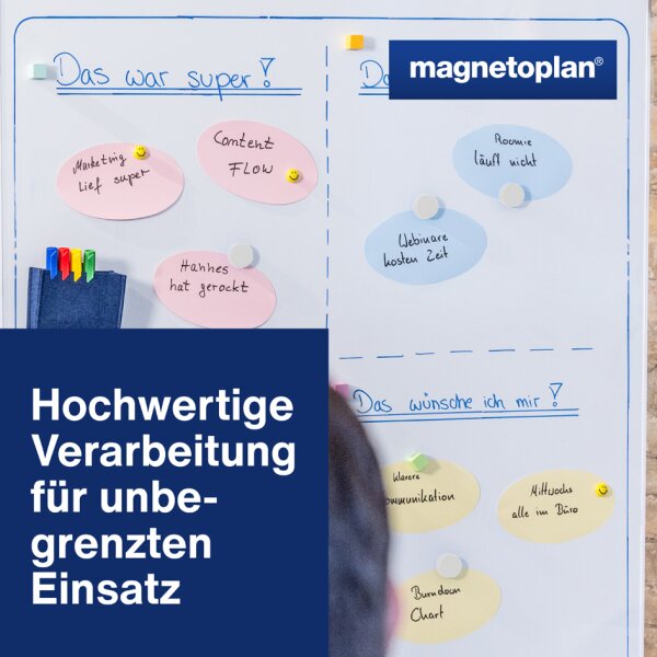 magnetoplan Discofix aimant rond magnum, blanc