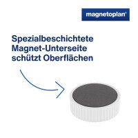 magnetoplan Discofix Rundmagnet "magnum", grau