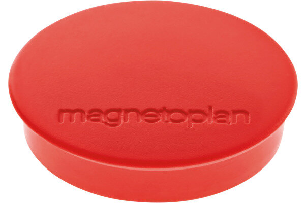 MAGNETOPLAN Magnet Discofix Standard 30mm 1664206 rot, ca. 0.7 kg 10 Stk.
