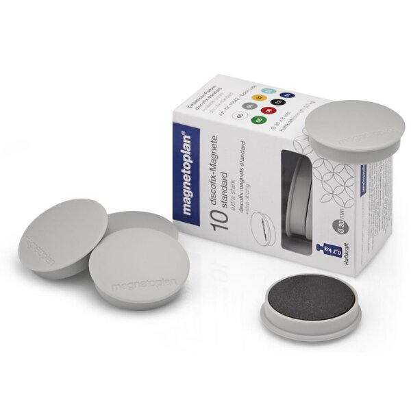 magnetoplan Discofix aimant rond standard, rouge