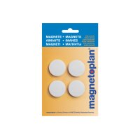MAGNETOPLAN Aimants Magnum 16600400 blanc, Blister 4 pcs.