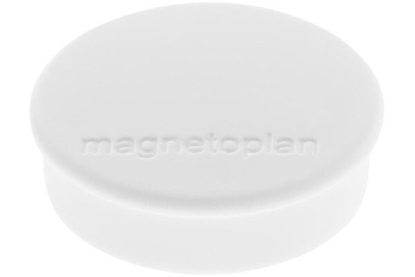 MAGNETOPLAN Aimants Hobby 16645600 blanc, Blister 6 pcs.