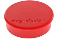MAGNETOPLAN Aimants Hobby 16645606 rouge, Blister 6 pcs.