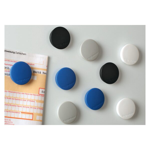 MAGNETOPLAN Aimants Hobby 16645612 noir, Blister 6 pcs.
