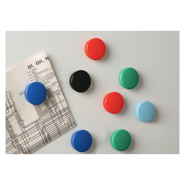 MAGNETOPLAN Aimants Hobby 16645612 noir, Blister 6 pcs.