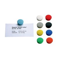 MAGNETOPLAN Aimants Hobby 16645612 noir, Blister 6 pcs.