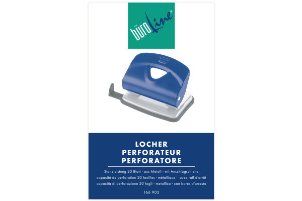 BÜROLINE Perforateur 166902 bleu 20 feuilles
