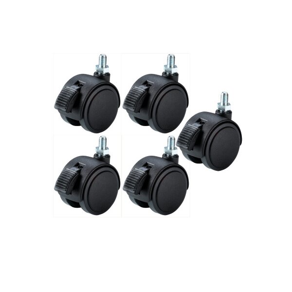 MAGNETOPLAN Ersatzteil Rollen 11097F F&uuml;r Flipchart, M8 5 St&uuml;ck