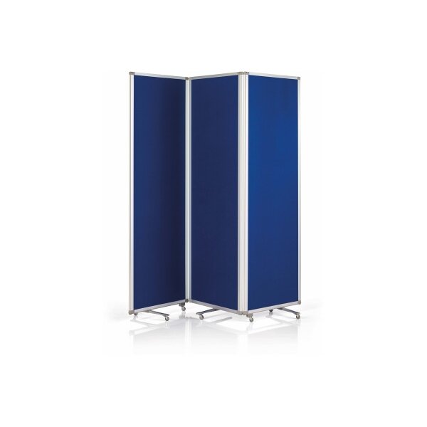 MAGNETOPLAN Murale de présent. mobile 1105303 bleu, pliable 600x1800mm