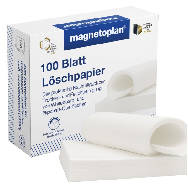 magnetoplan Löschpapier für Tafellöscher, magnetisch