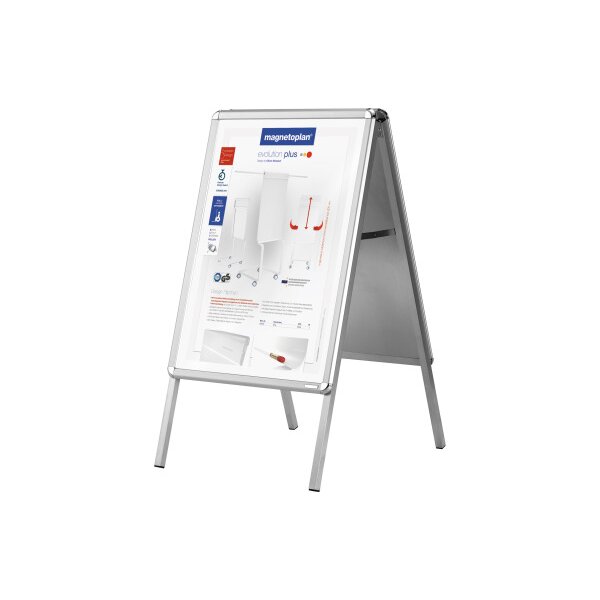 MAGNETOPLAN Plakatständer DIN A2 00015 mit Klapprahmen 465x642mm