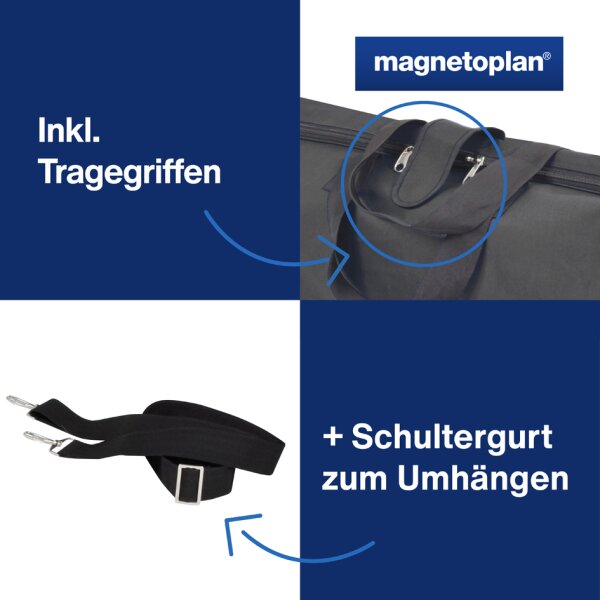 magnetoplan Tragetasche f&uuml;r Flipcharts, schwarz