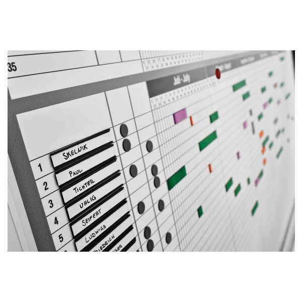 MAGNETOPLAN Planificateur personel/projet 1241212S 12 mois, 35 Pos. 1215x915mm