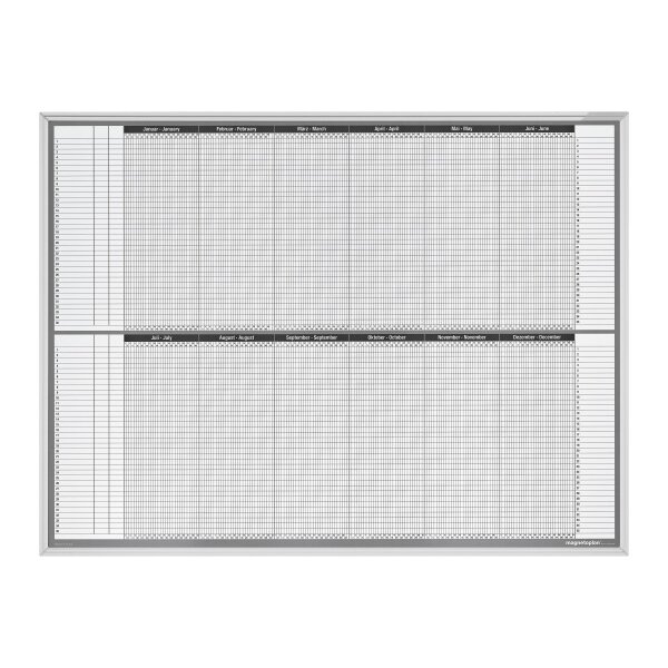 MAGNETOPLAN Planificateur personel/projet 1241212S 12 mois, 35 Pos. 1215x915mm
