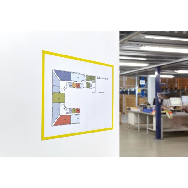 MAGNETOPLAN Magnetrahmen magnetofix A3 1130402 gelb 5 Stk.