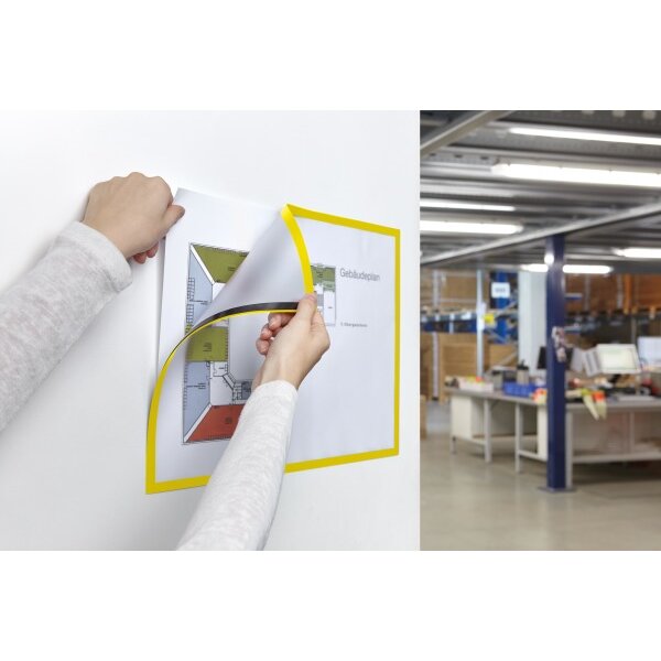 MAGNETOPLAN Magnetrahmen magnetofix A3 1130402 gelb 5 Stk.