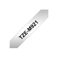 PTOUCH Flexitape lam. noir/argent-mat TZe-M921 pour PT 9 mm