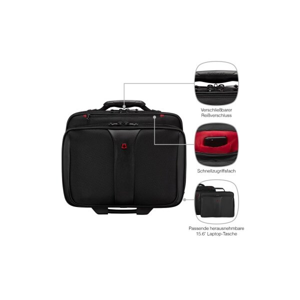 WENGER Notebook Trolley Patriot 600662 Trolley 17, Bag 15.4 pouces