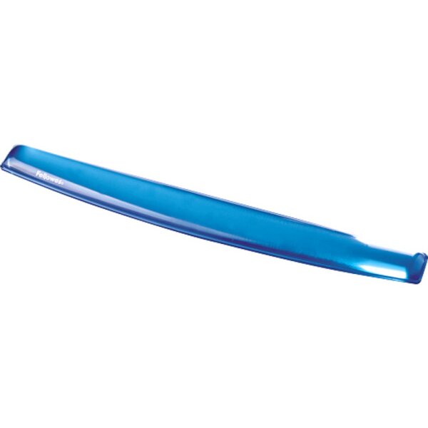 FELLOWES Handgelenkauflage Crystals 9113709 blau, f&uuml;r Tastatur, Gel
