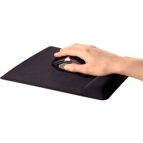 FELLOWES Mausmatte Crystals 9181201 schwarz,mit Handgelenkauflage