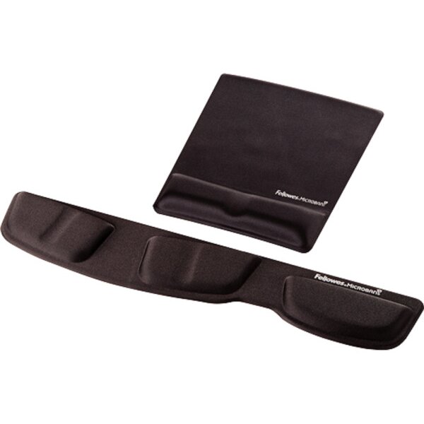 FELLOWES Mausmatte Crystals 9181201 schwarz,mit Handgelenkauflage