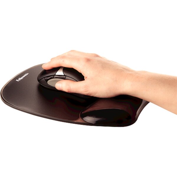 FELLOWES Mausmatte m. Handgelenkauflage 9112101 schwarz