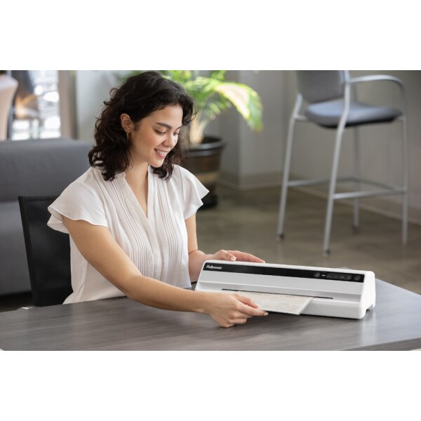 Fellowes Plastifieuse Saturn, format A3, blanc/gris
