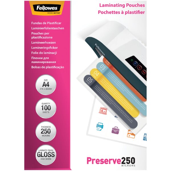 Fellowes Pochette de plastification, A5, brillante