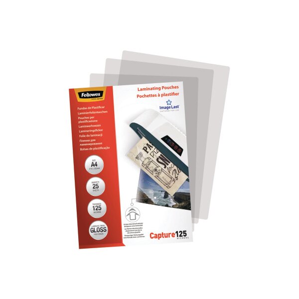 Fellowes Laminierfolientasche, DIN A4, glänzend, 250 mic