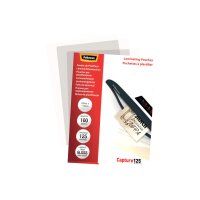 FELLOWES Pochette plast.125mic 83x113mm 5307101 glossy...