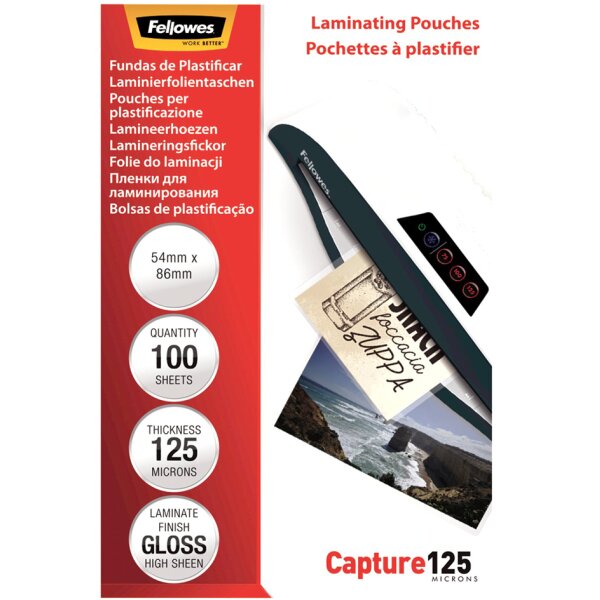 Fellowes Laminierfolientasche, 65 x 95 mm, 250 mic