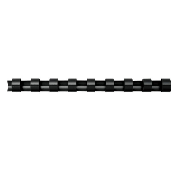 FELLOWES Reliure en plastique 8 mm A4 5345707 noir, ronde 100 pcs.
