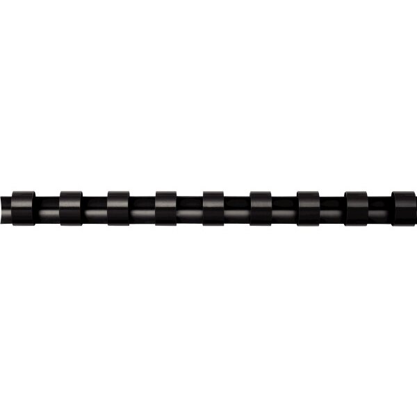 FELLOWES Plastikbinderücken 10mm A4 5331102 schwarz, rund 25 Stück