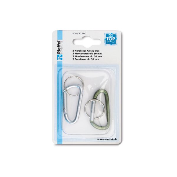 RIEFFEL SWITZERLAND Porte-clé A20993 50mm 2 pcs.