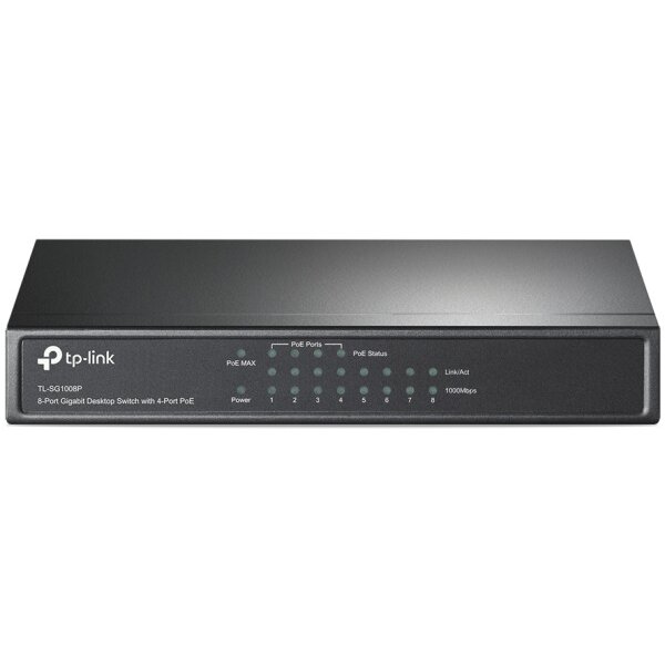 TP-LINK Gigabit Desktop PoE Switch TLSG1008P 8x 10/100/1000
