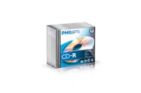 PHILIPS CD-R Slim 80MIN 700MB CR7D5NS10 00 52x foil 10 Pcs