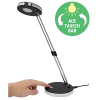 MAUL Lampe de bureau à LED MAULpuck, socle, noir