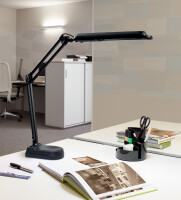 MAUL Lampe de bureau à LED MAULatlantic, socle, noir