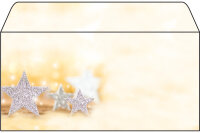 SIGEL Weihnachts-Couverts C6 5 DU035 W Glitter Stars 50...
